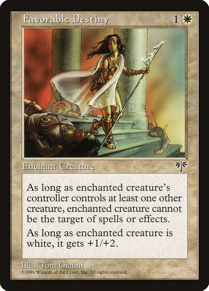 1996 Mirage Favorable Destiny uncommon #16 uncommon card image