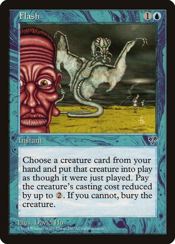 1996 Mirage Flash rare #66 rare card image