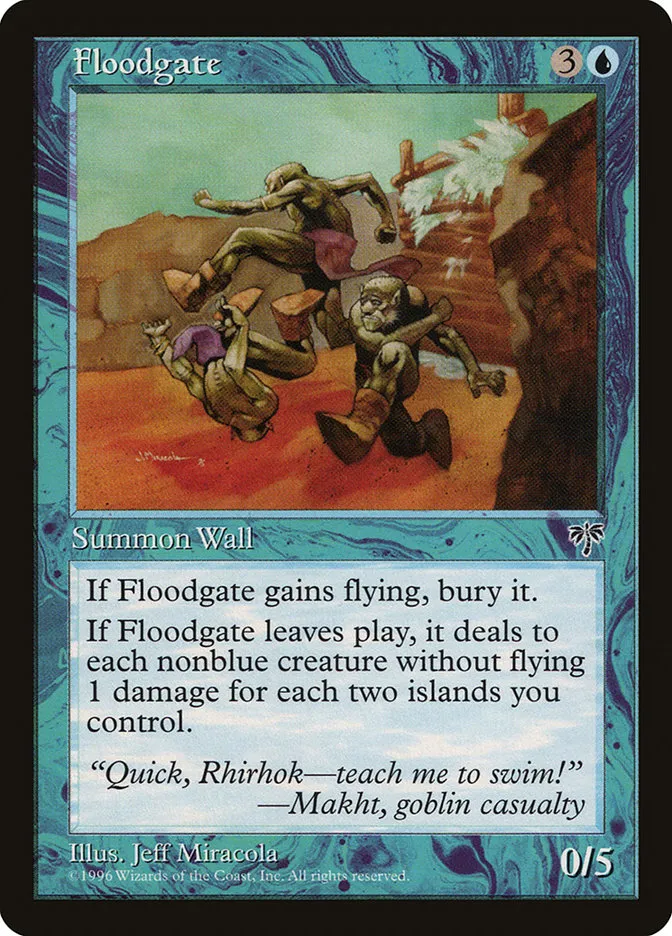 1996 Mirage Floodgate #67 uncommon card image