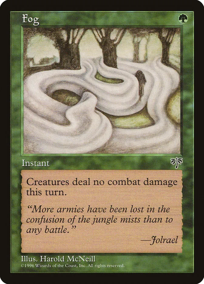1996 Mirage Fog common #216 common card image