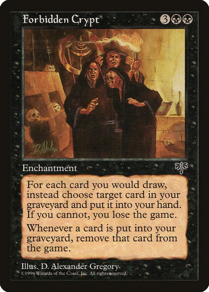 1996 Mirage Forbidden Crypt #124 rare card image