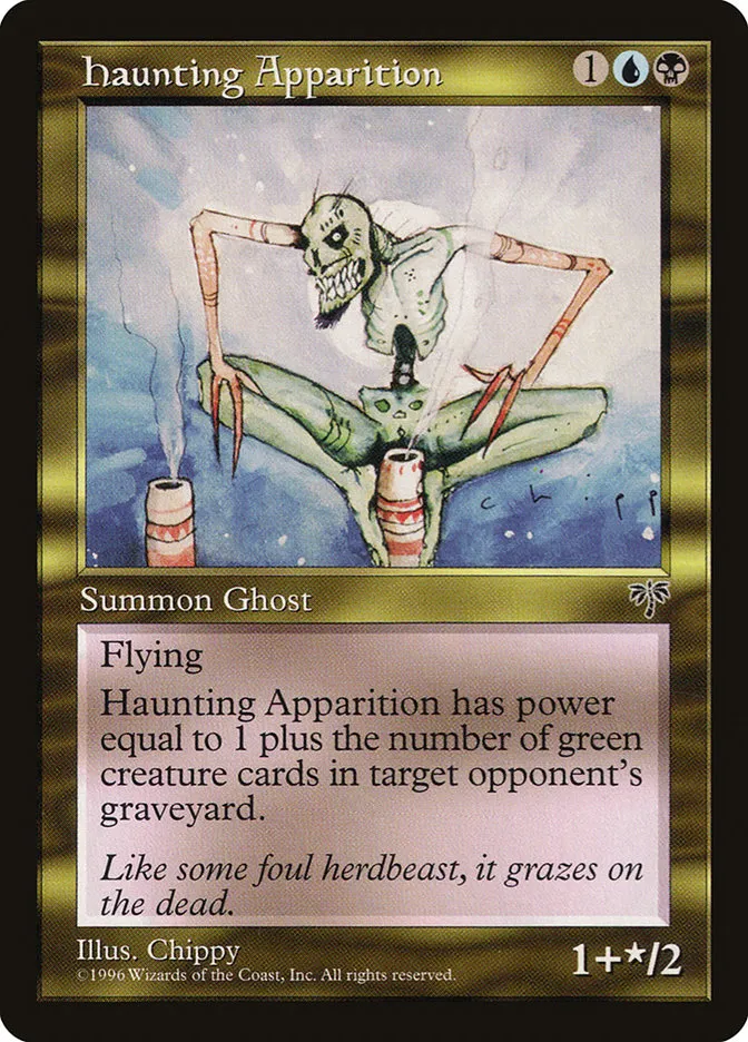 1996 Mirage Haunting Apparition uncommon #267 uncommon card image
