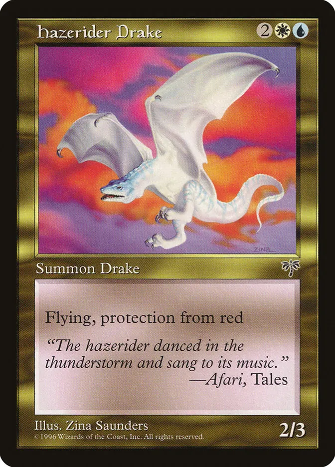 1996 Mirage Hazerider Drake uncommon #268 uncommon card image