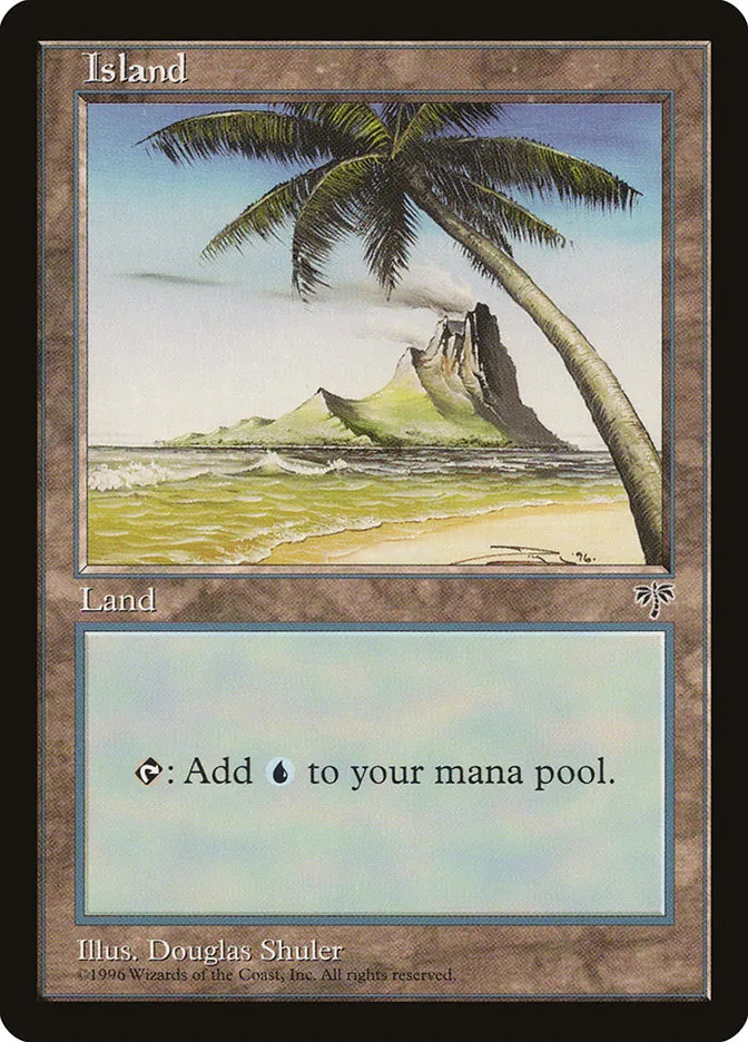1996 Mirage Island common #335 common card image