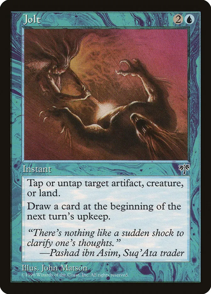 1996 Mirage Jolt common #70 common card image