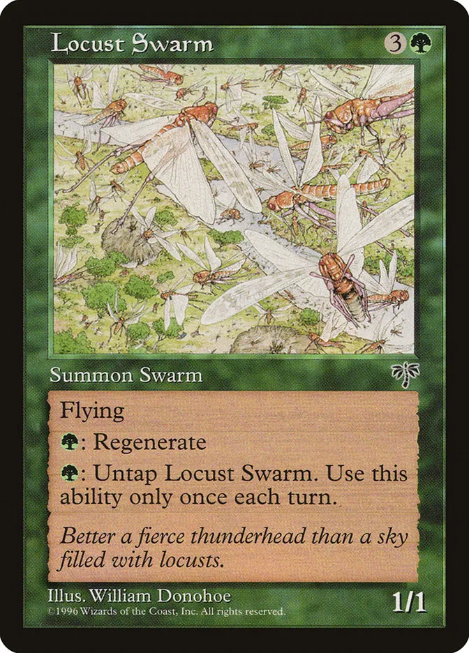 1996 Mirage Locust Swarm uncommon #226 uncommon card image