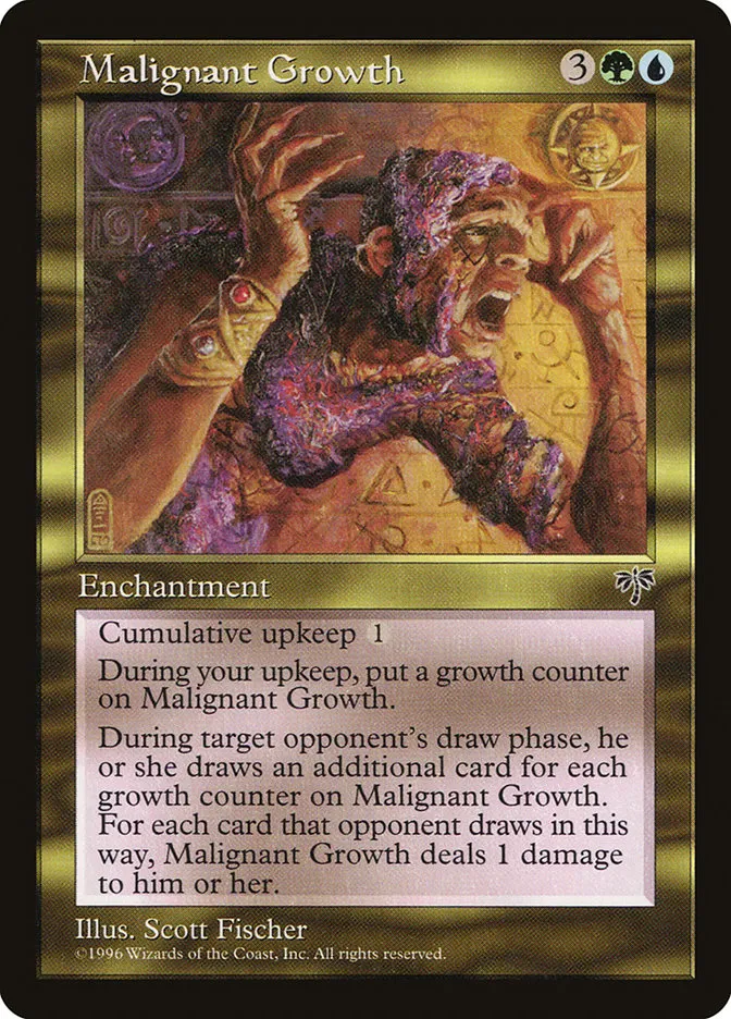 1996 Mirage Malignant Growth rare #272 rare card image