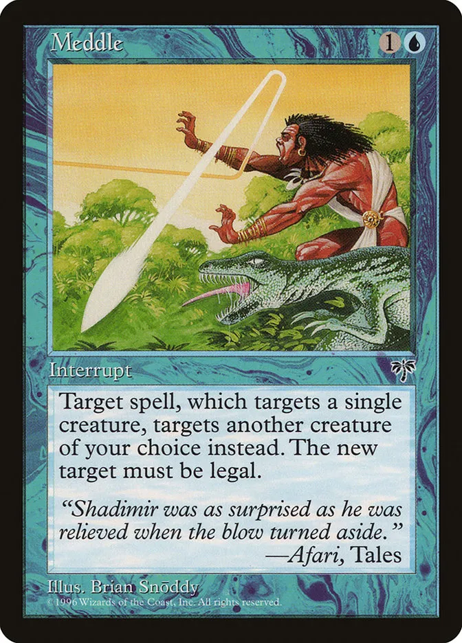 1996 Mirage Meddle uncommon #73 uncommon card image