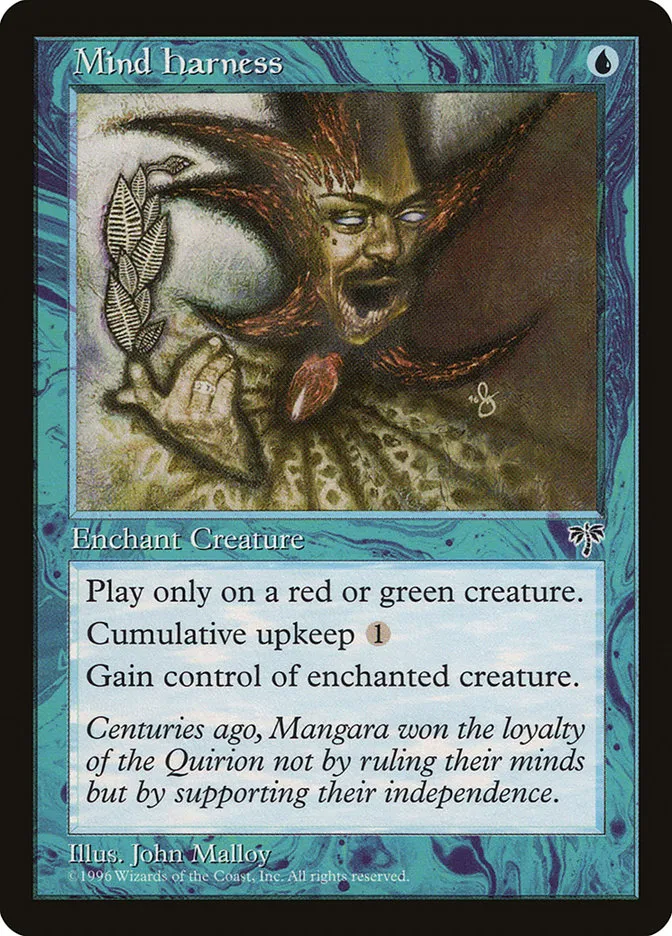 1996 Mirage Mind Harness uncommon #78 uncommon card image