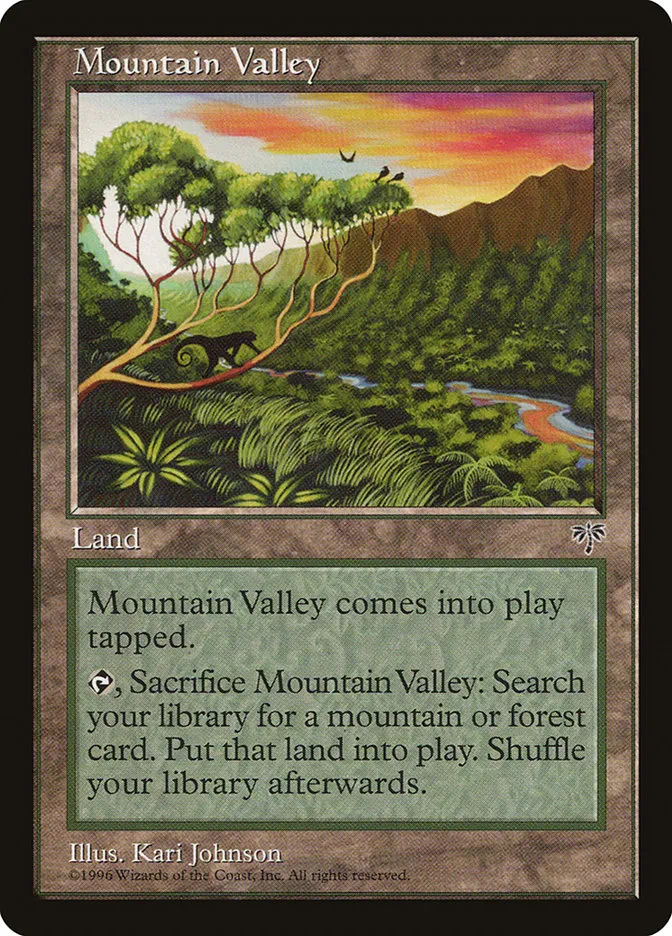 1996 Mirage Mountain Valley #328 uncommon card image