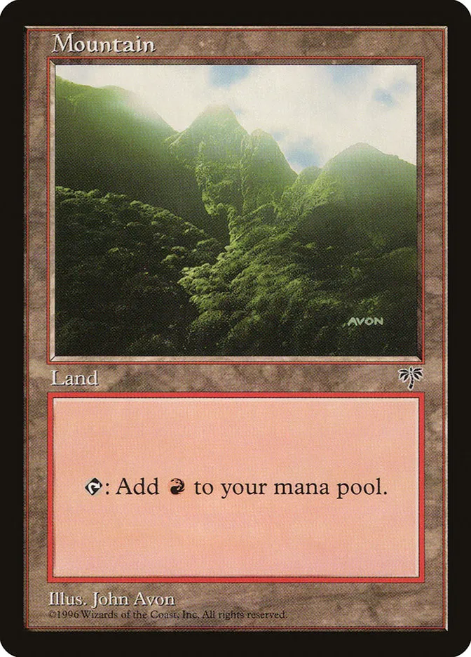 1996 Mirage Mountain common #343 common card image