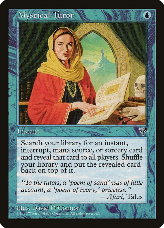 1996 Mirage Mystical Tutor uncommon #80 uncommon card image
