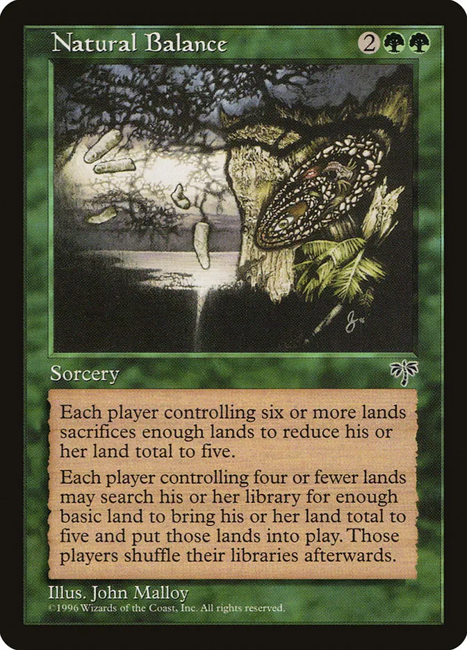 1996 Mirage Natural Balance rare #231 rare card image