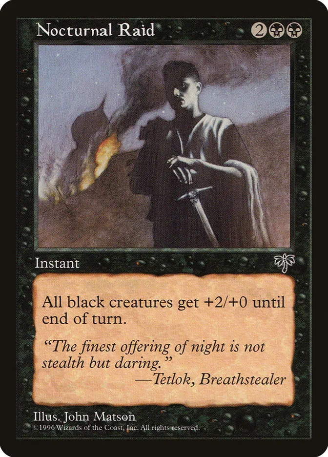 1996 Mirage Nocturnal Raid #132 uncommon card image