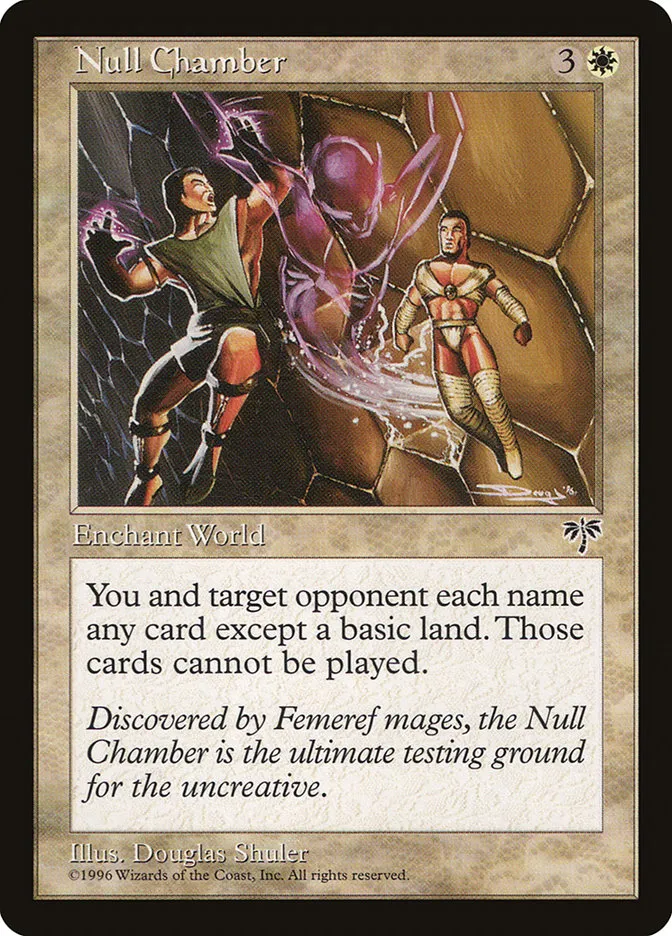 1996 Mirage Null Chamber rare #31 rare card image