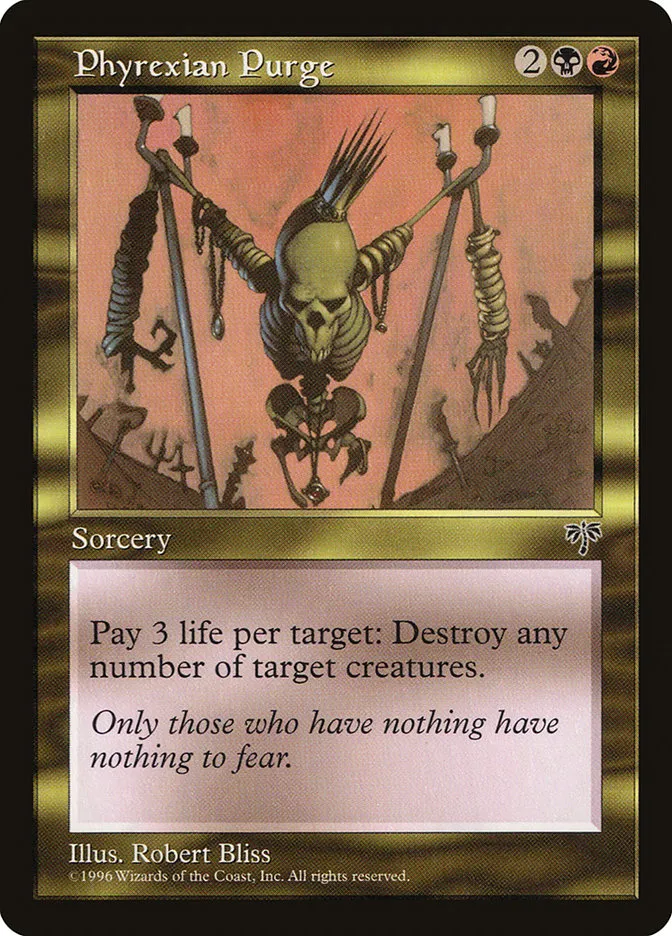 1996 Mirage Phyrexian Purge #273 rare card image