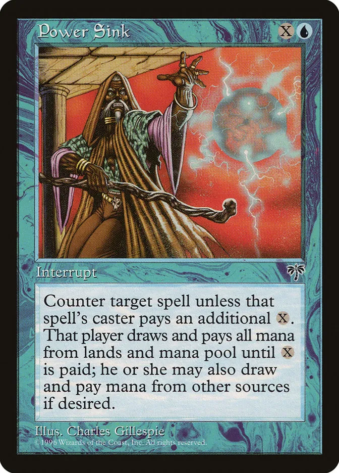 1996 Mirage Power Sink common #83 common card image