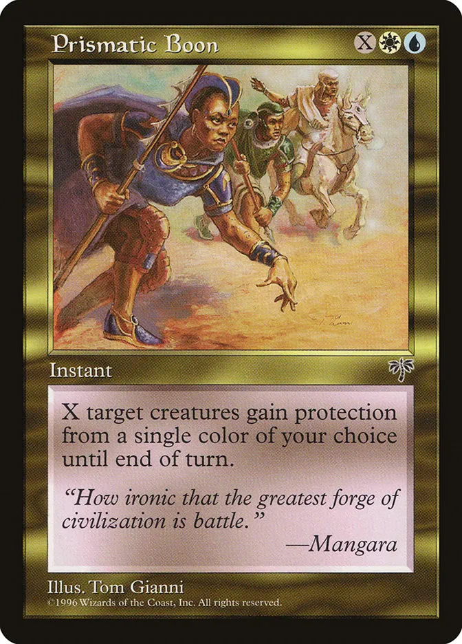 1996 Mirage Prismatic Boon uncommon #274 uncommon card image