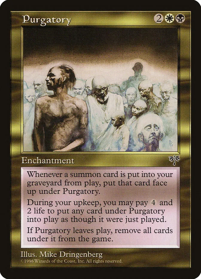 1996 Mirage Purgatory rare #275 rare card image