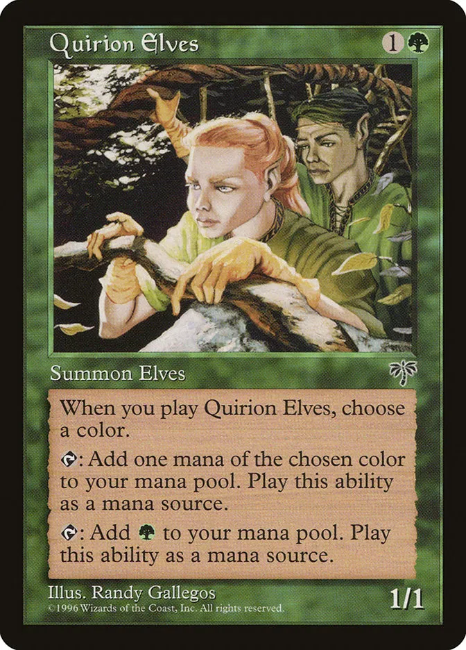 1996 Mirage Quirion Elves common #234 common card image