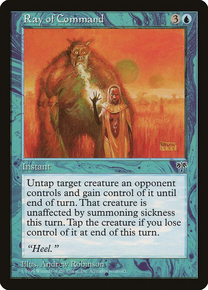 1996 Mirage Ray of Command common #86 common card image