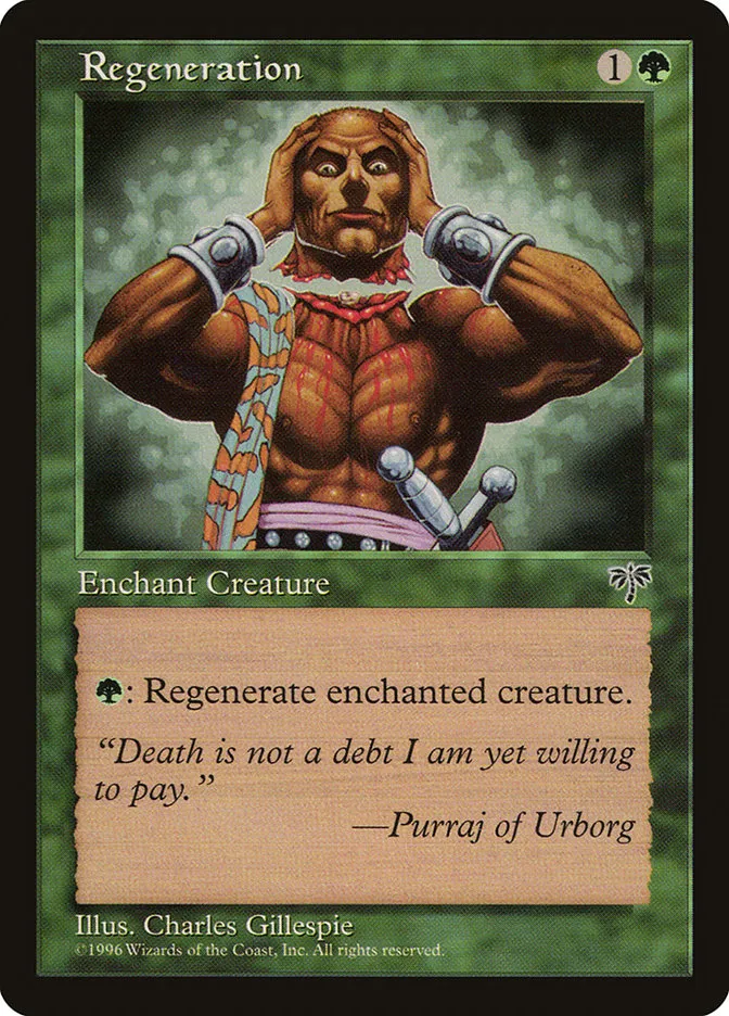 1996 Mirage Regeneration common #236 common card image
