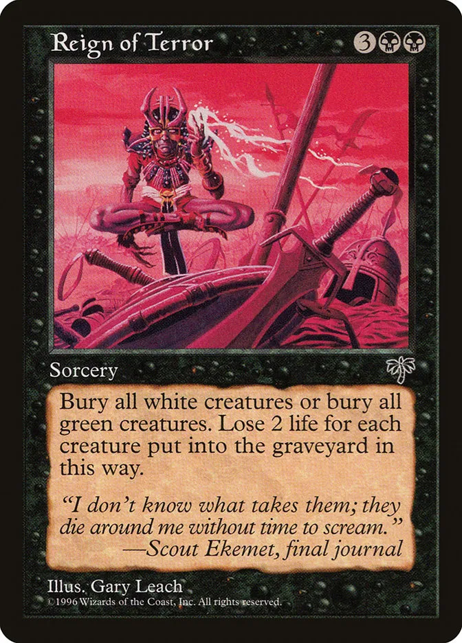 1996 Mirage Reign of Terror #137 uncommon card image