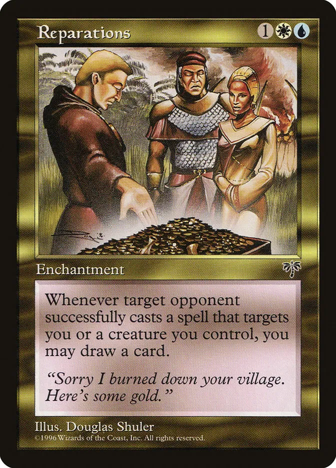 1996 Mirage Reparations rare #278 rare card image