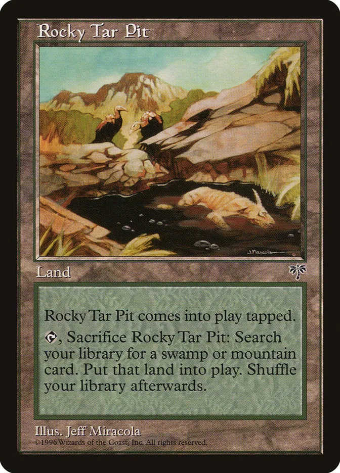 1996 Mirage Rocky Tar Pit uncommon #329 uncommon card image