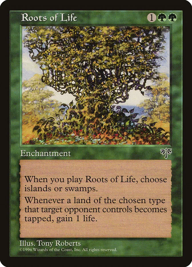 1996 Mirage Roots of Life uncommon #237 uncommon card image