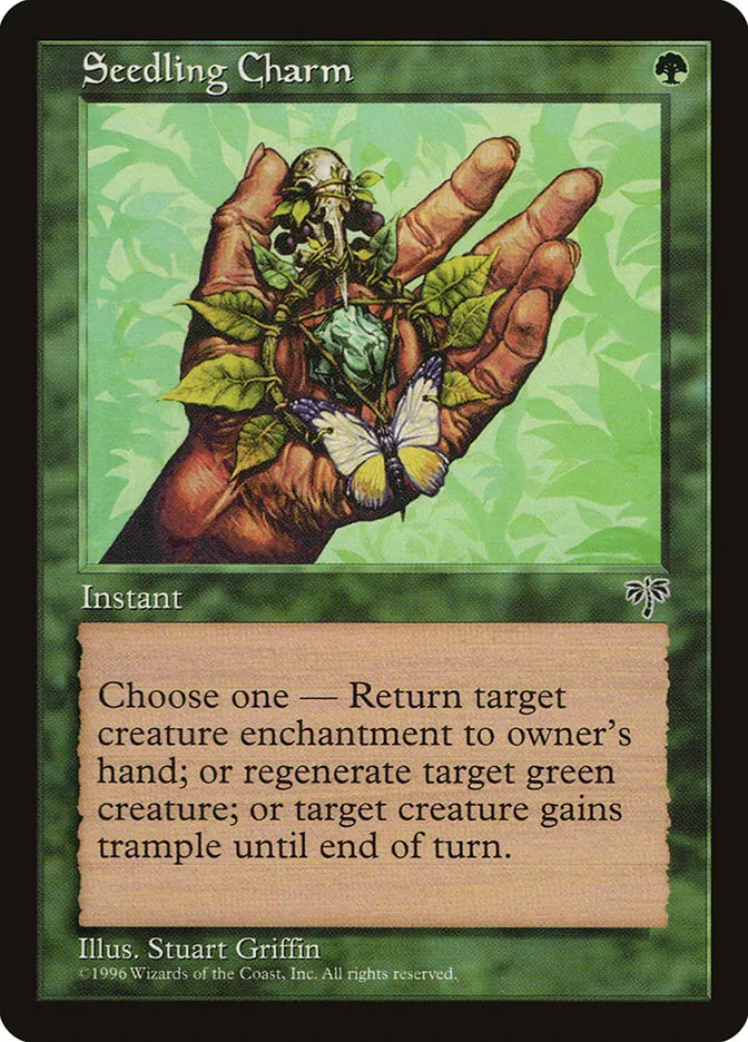 1996 Mirage Seedling Charm common #240 common card image