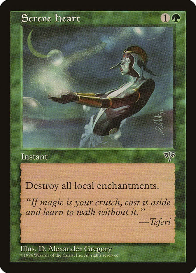 1996 Mirage Serene Heart common #242 common card image
