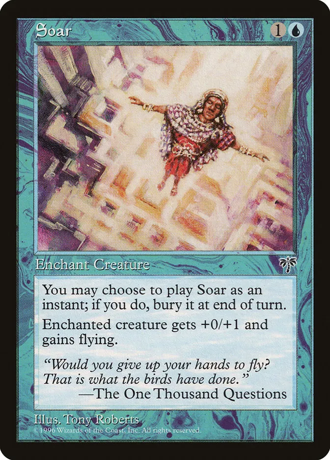 1996 Mirage Soar common #93 common card image