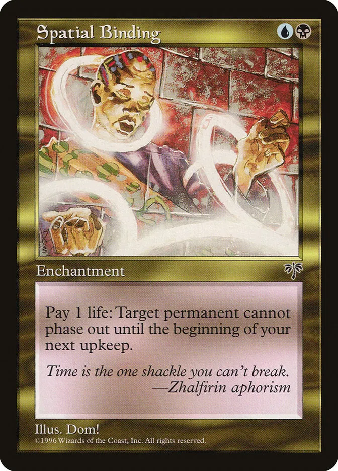 1996 Mirage Spatial Binding uncommon #284 uncommon card image