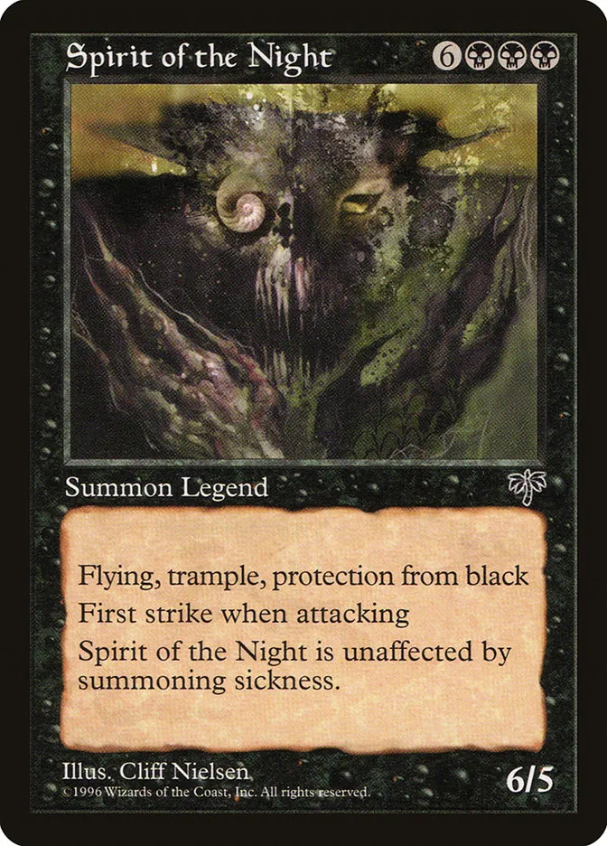 1996 Mirage Spirit of the Night #146 rare card image