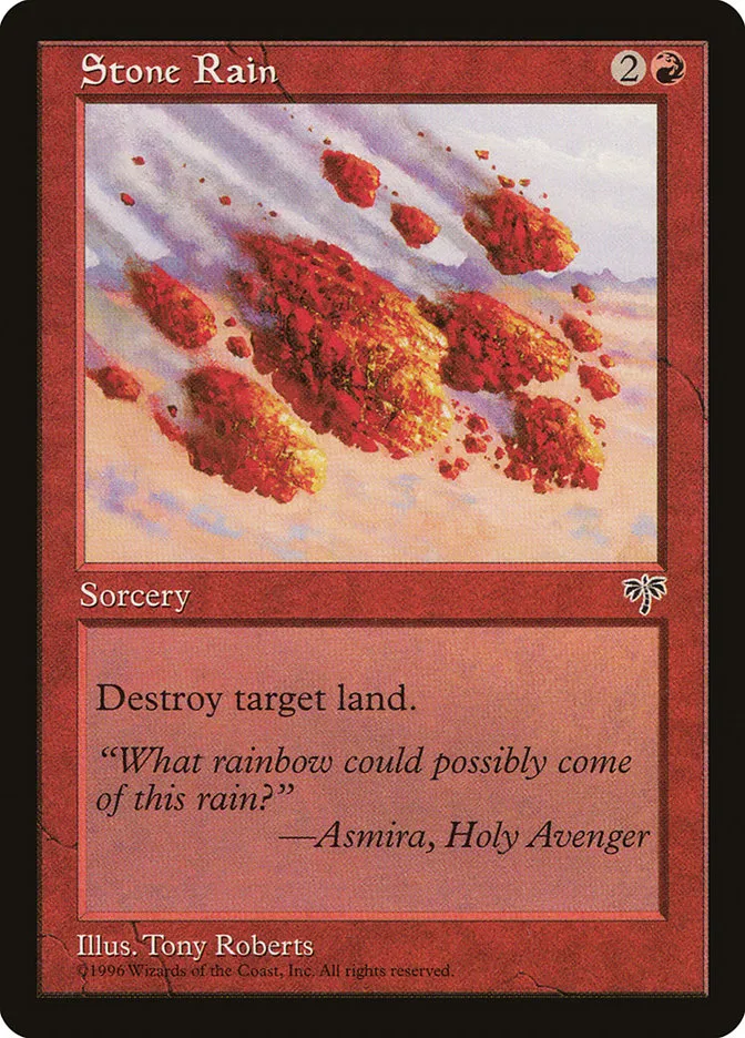 1996 Mirage Stone Rain common #194 common card image