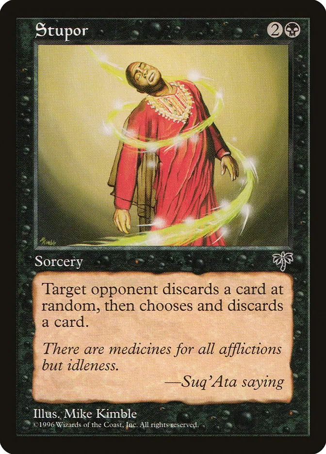 1996 Mirage Stupor uncommon #147 uncommon card image
