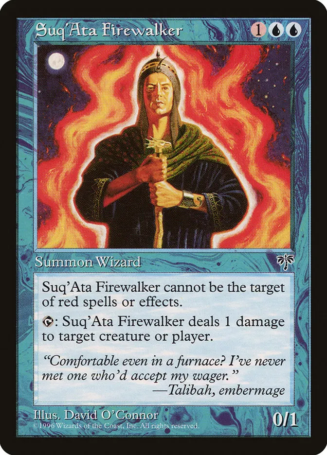1996 Mirage Suq'Ata Firewalker uncommon #94 uncommon card image