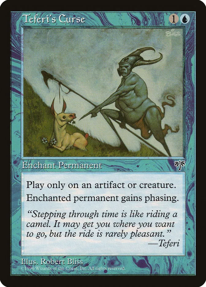 1996 Mirage Teferi's Curse common #96 common card image