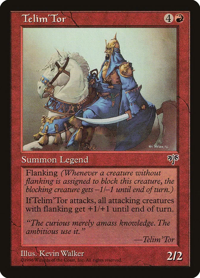 1996 Mirage Telim'Tor rare #197 rare card image