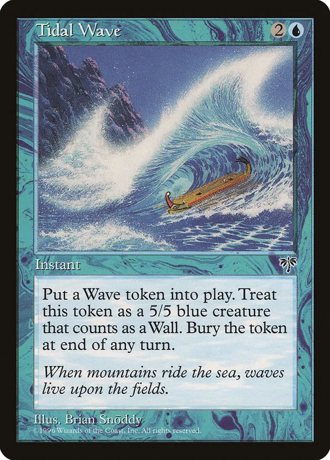 1996 Mirage Tidal Wave uncommon #100 uncommon card image