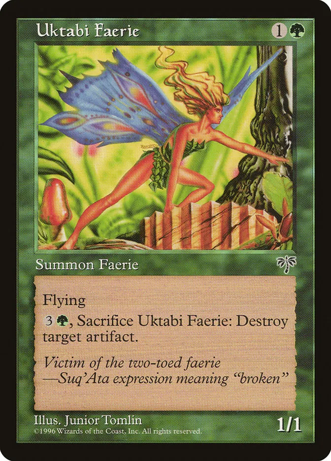 1996 Mirage Uktabi Faerie common #247 common card image