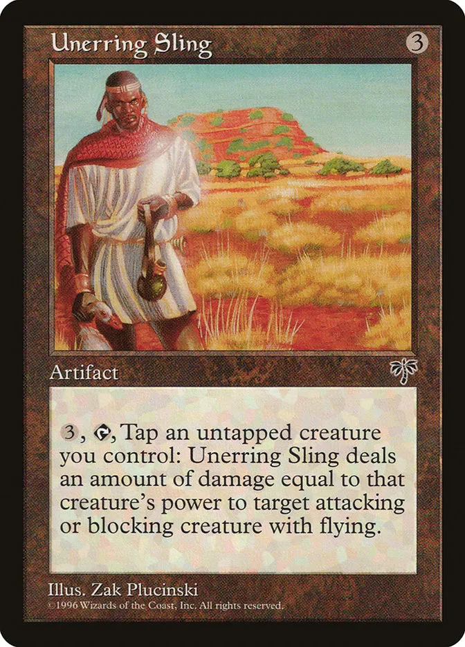 1996 Mirage Unerring Sling uncommon #322 uncommon card image