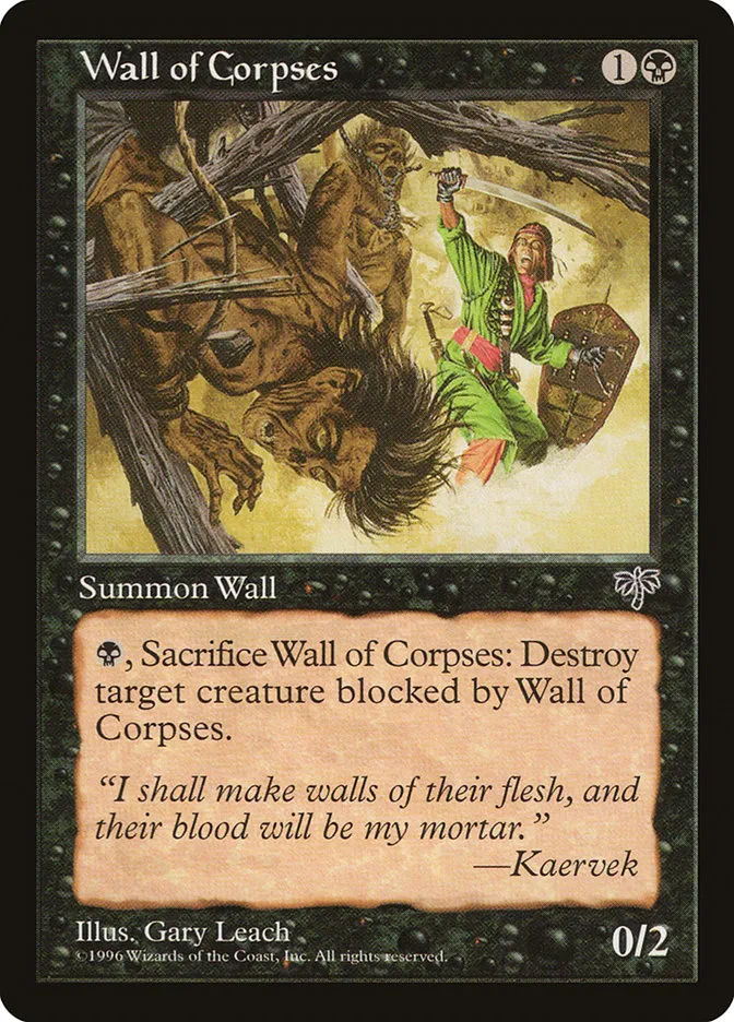 1996 Mirage Wall of Corpses #151 common card image