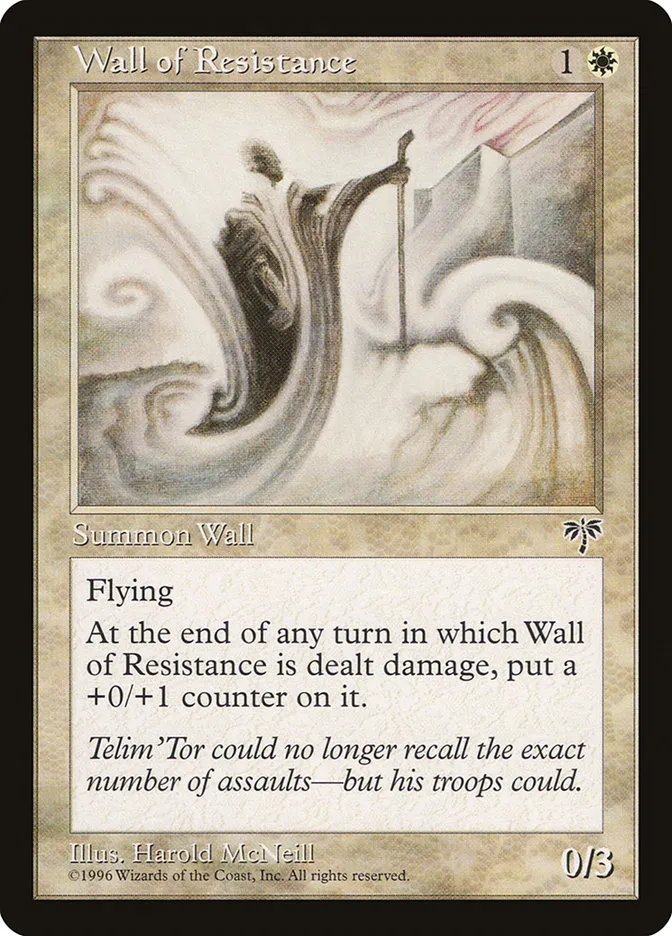 1996 Mirage Wall of Resistance common #46 common card image