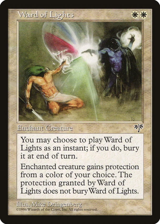 1996 Mirage Ward of Lights common #47 common card image