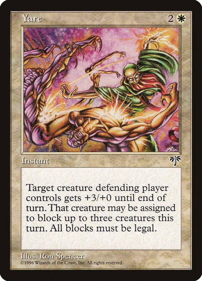 1996 Mirage Yare rare #48 rare card image