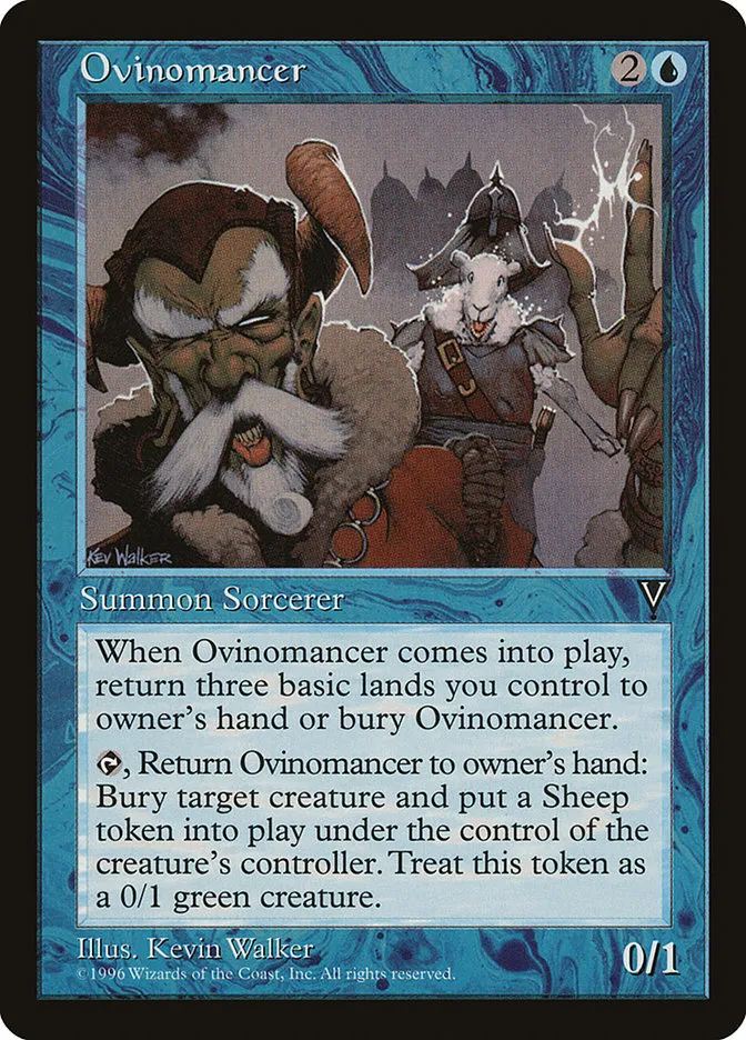 1996 Multiverse Gift Box Ovinomancer rare #2 unlisted card image