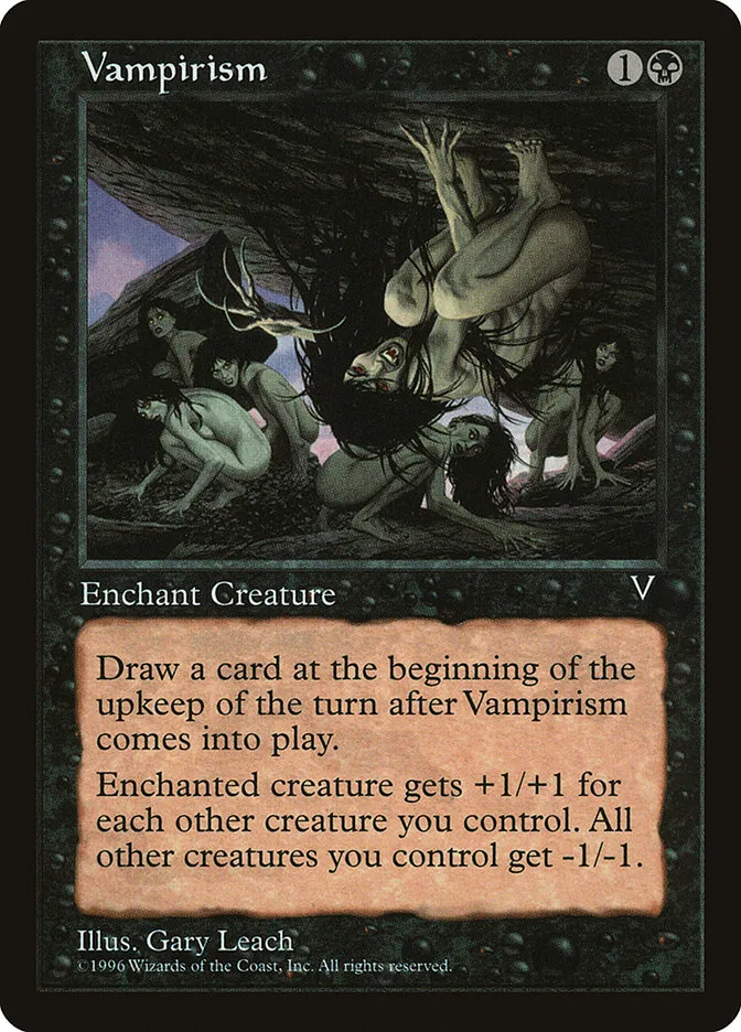 1996 Multiverse Gift Box Vampirism rare #6 unlisted card image