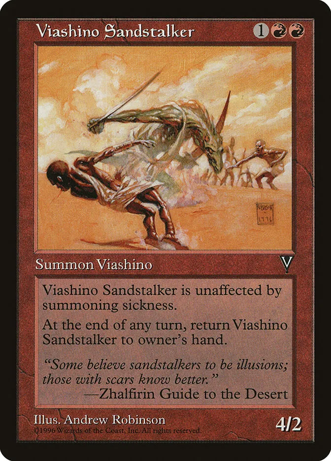 1996 Multiverse Gift Box Viashino Sandstalker rare #8 unlisted card image